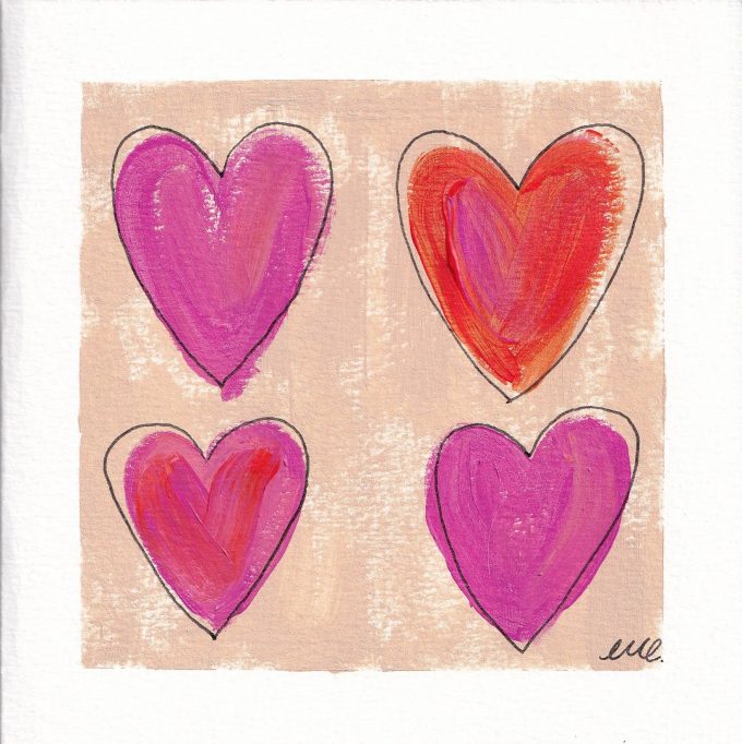 Love To Love You Too - 6x Square Art Cards - Image 2