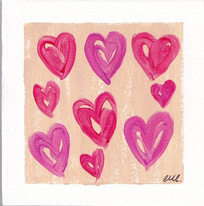 Love To Love You Too - 6x Square Art Cards - Image 3