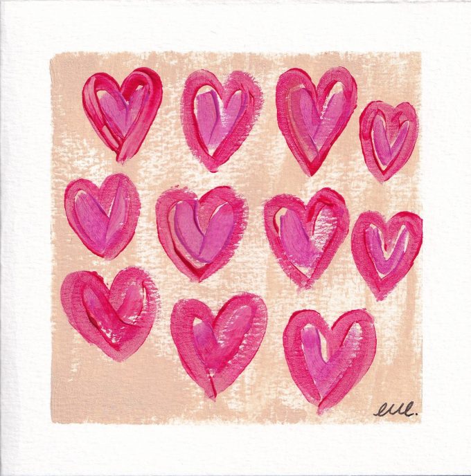 Love To Love You Too - 6x Square Art Cards - Image 6