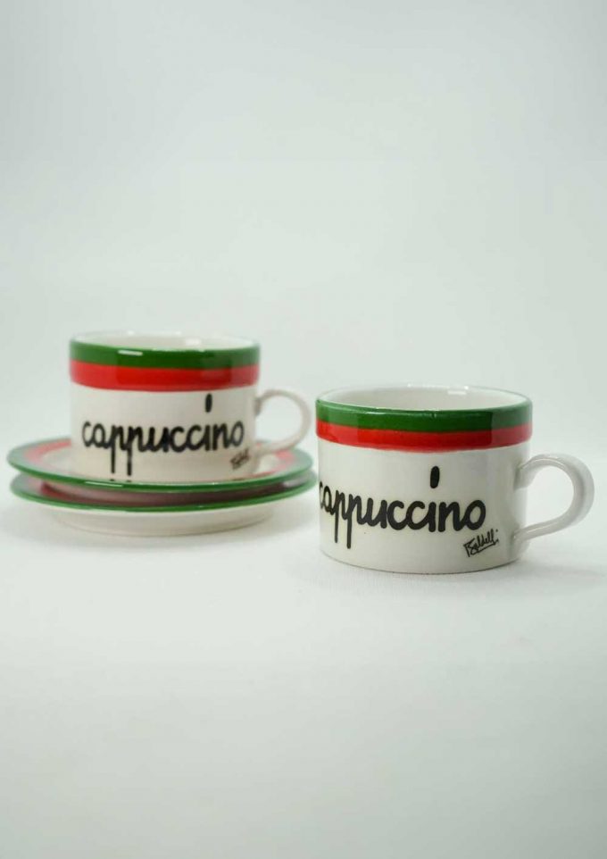 Baldelli Italia Cappucino Cups & Saucers - Pre-Loved