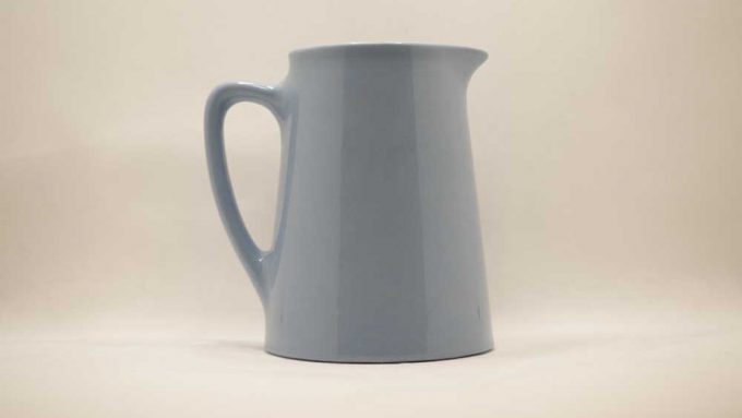 Cornflower blue petaware jug from Grindley, England. Perfect for flower cuttings from the garden, milk for your coffee or custard for your crumbles.