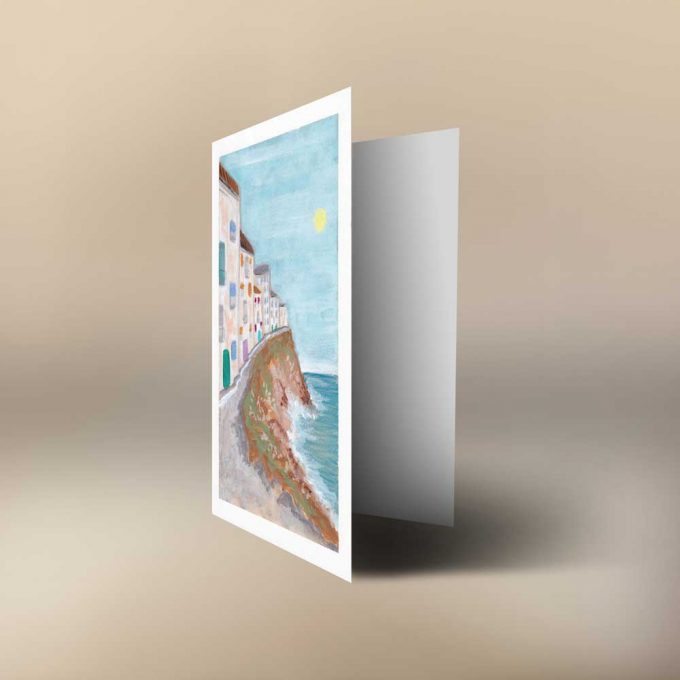Devon Coast Cool - A4 Original Art - Framed or Art Card Only - Image 2