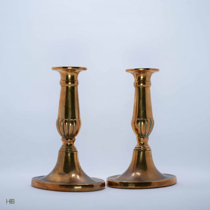Vintage brass candlesticks. - Image 4