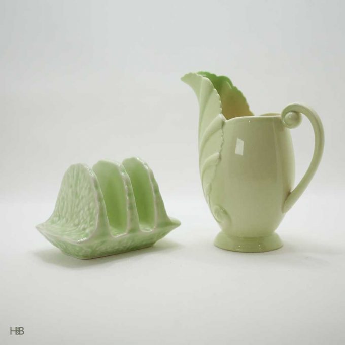 Carlton Ware milk jug and toast rack - Image 3