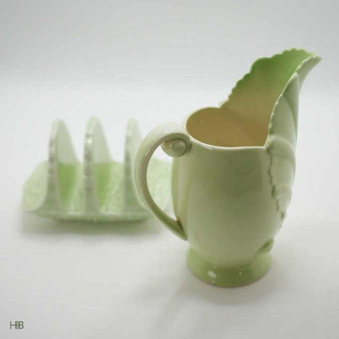Carlton Ware milk jug and toast rack - Image 4