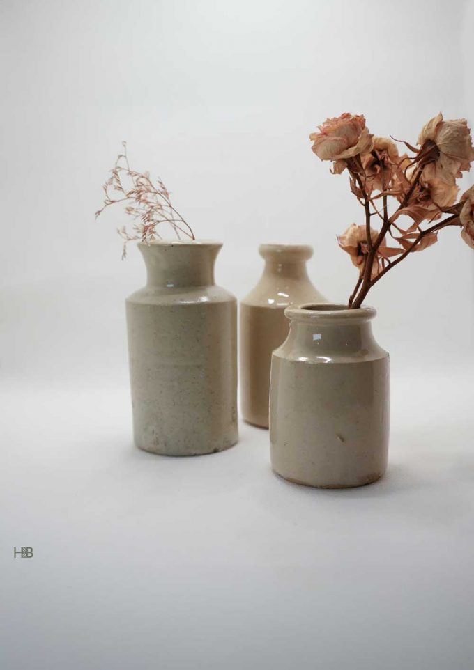 Stoneware Vases Trio