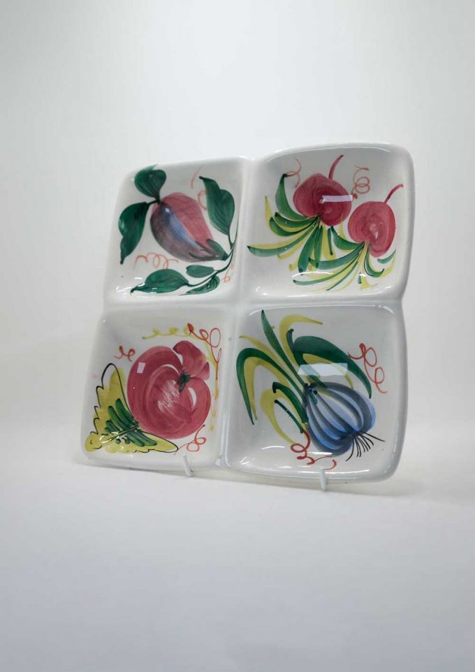Handpainted dips platter
